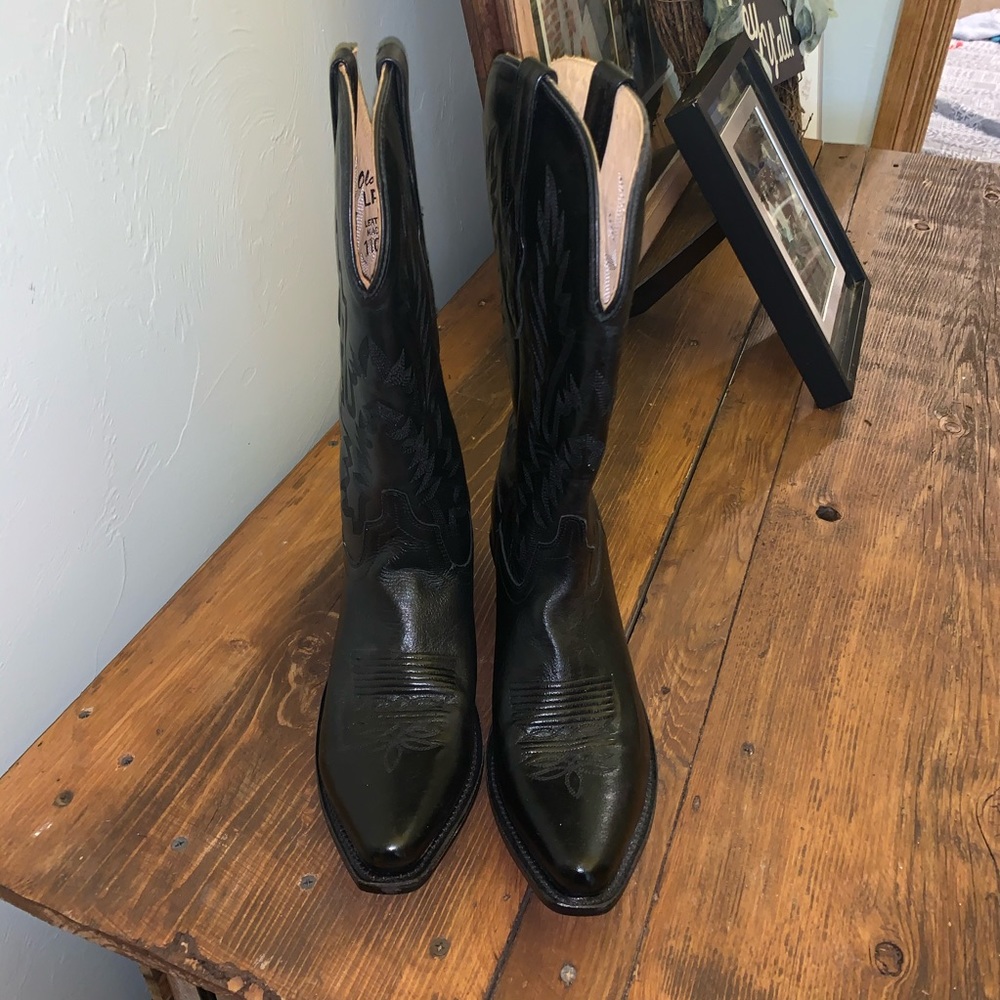Old West Boots Size 8.5 Black